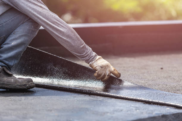 Professional Basement Waterproofing technician working in Stevensville, MD